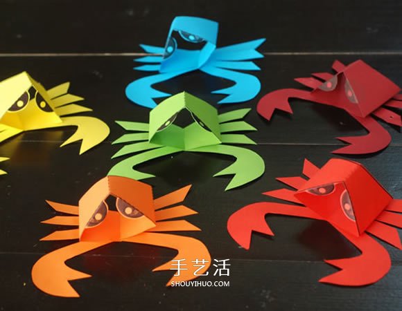 剪紙做可愛小魚和螃蟹 簡(jiǎn)單小動(dòng)物風(fēng)鈴的做法 -  itrip.net.cn