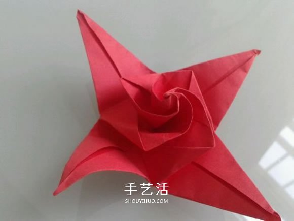 折紙花的教程之漂亮雙繽玫瑰的折法圖解 -  itrip.net.cn