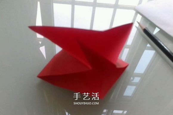 折紙花的教程之漂亮雙繽玫瑰的折法圖解 -  itrip.net.cn