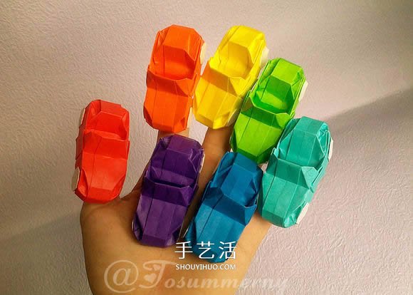 折紙汽車的詳細(xì)教程 折一輛帥氣的敞篷車圖解 -  itrip.net.cn