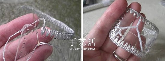 礦泉水瓶廢物利用 制作漂亮的串珠手鐲圖解 -  itrip.net.cn