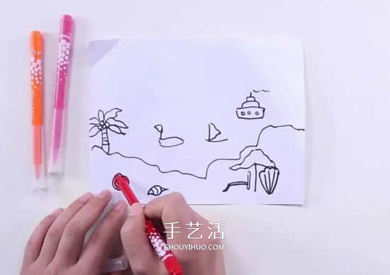 畫畫又剪貼 夏日檸檬茶、冰激凌手工制作 -  itrip.net.cn