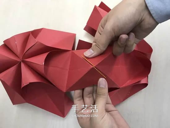 元旦新年小手工 折紙制作漂亮的紙燈籠圖解 -  itrip.net.cn