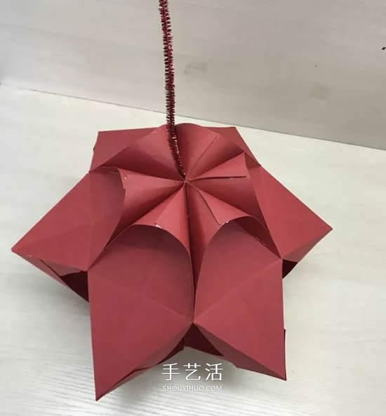 元旦新年小手工 折紙制作漂亮的紙燈籠圖解 -  itrip.net.cn