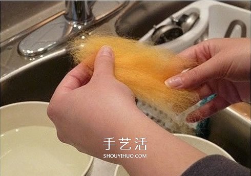 羊毛氈插花裝飾品DIY 只要把羊毛搓成球就可以 -  itrip.net.cn