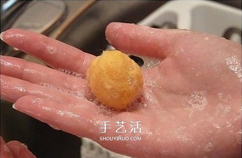 羊毛氈插花裝飾品DIY 只要把羊毛搓成球就可以 -  itrip.net.cn