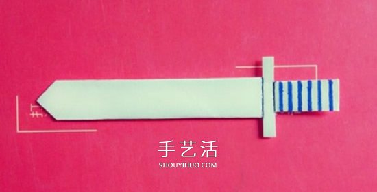 兒童折紙寶劍的圖解 怎么折中國古代劍兵器 -  itrip.net.cn