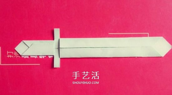 兒童折紙寶劍的圖解 怎么折中國古代劍兵器 -  itrip.net.cn