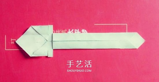 兒童折紙寶劍的圖解 怎么折中國古代劍兵器 -  itrip.net.cn