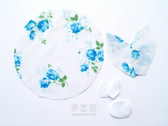 不織布手工制作可愛不倒翁兔子的方法圖解 -  itrip.net.cn