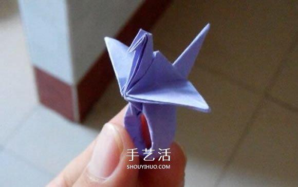 怎么手工折紙千紙鶴戒指的方法圖解過程 -  itrip.net.cn