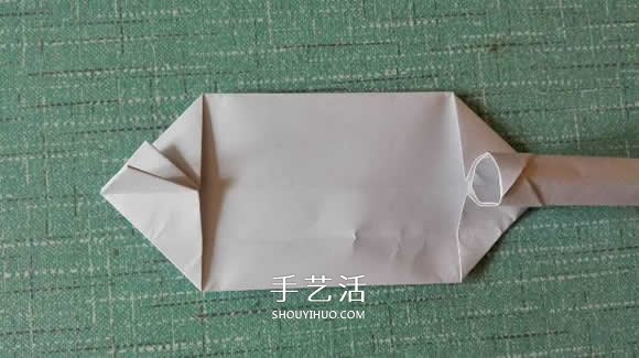 簡單現(xiàn)代兵器折紙教程 可愛小坦克的折法圖解 -  itrip.net.cn