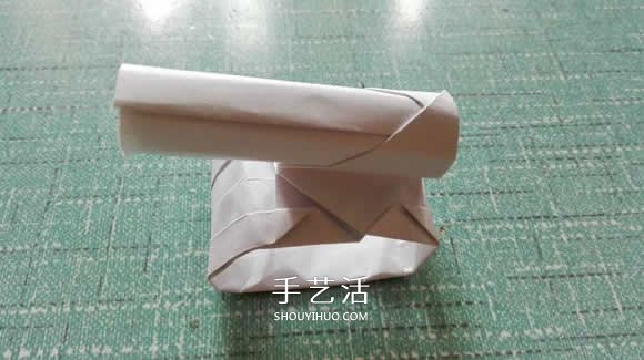 簡單現(xiàn)代兵器折紙教程 可愛小坦克的折法圖解 -  itrip.net.cn