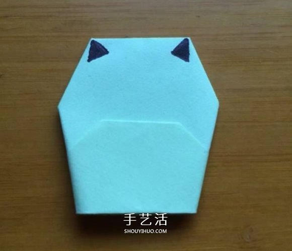 簡單的小動(dòng)物手偶折紙 做出可愛的貓咪手偶 -  itrip.net.cn