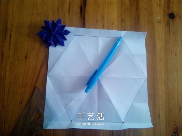 3D立體雪花的折紙圖解 復雜精美雪花的折法 -  itrip.net.cn