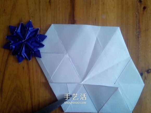 3D立體雪花的折紙圖解 復雜精美雪花的折法 -  itrip.net.cn