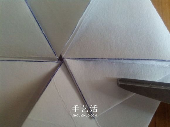 3D立體雪花的折紙圖解 復雜精美雪花的折法 -  itrip.net.cn