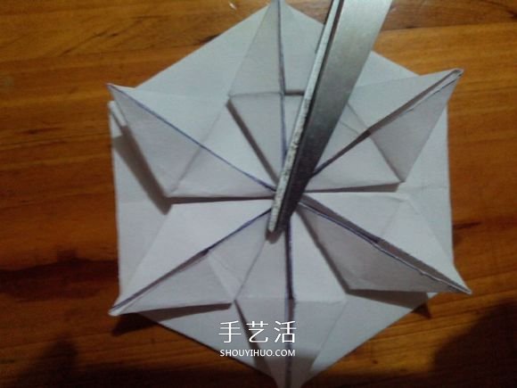 3D立體雪花的折紙圖解 復雜精美雪花的折法 -  itrip.net.cn