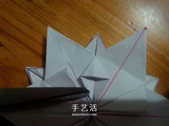 3D立體雪花的折紙圖解 復雜精美雪花的折法 -  itrip.net.cn