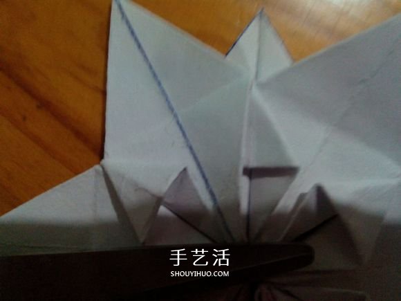 3D立體雪花的折紙圖解 復雜精美雪花的折法 -  itrip.net.cn