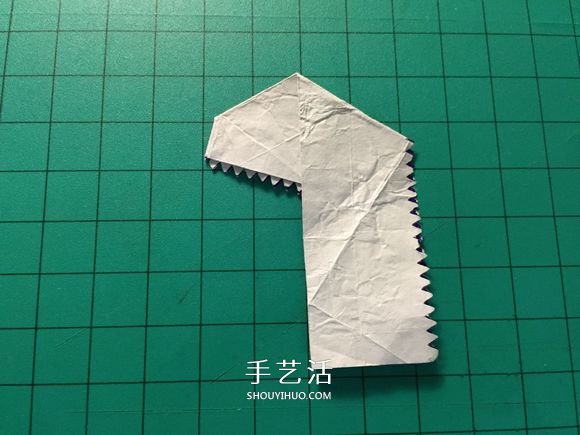 口香糖紙廢物利用 手工折紙恐龍頭圖解教程 -  itrip.net.cn