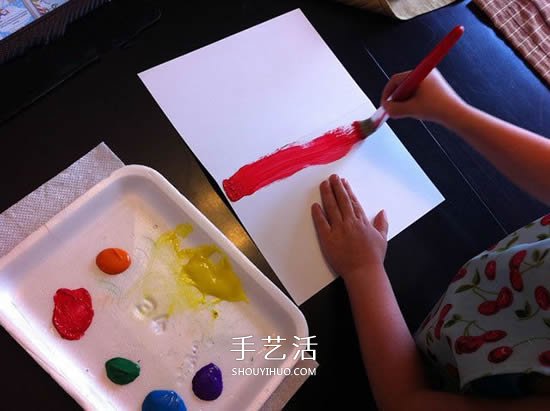 感恩節(jié)彩虹卡片的做法 兒童手工制作彩虹賀卡 -  itrip.net.cn