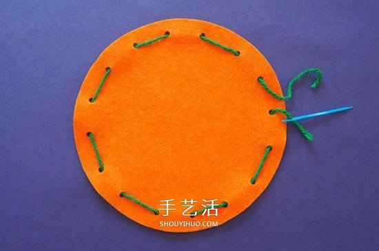 萬圣節(jié)南瓜袋制作方法 布藝南瓜糖果袋的做法 -  itrip.net.cn