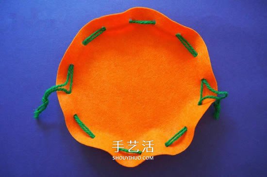 萬圣節(jié)南瓜袋制作方法 布藝南瓜糖果袋的做法 -  itrip.net.cn