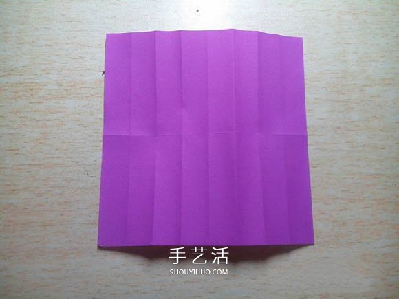 怎么折紙格紋愛心圖解 雙色格子心形的折法 -  itrip.net.cn