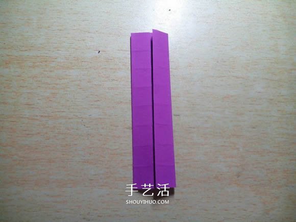 怎么折紙格紋愛心圖解 雙色格子心形的折法 -  itrip.net.cn