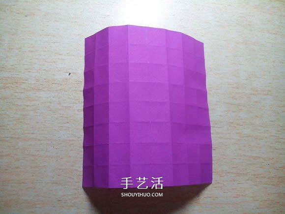 怎么折紙格紋愛心圖解 雙色格子心形的折法 -  itrip.net.cn