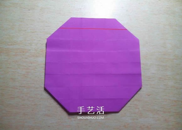 怎么折紙格紋愛心圖解 雙色格子心形的折法 -  itrip.net.cn