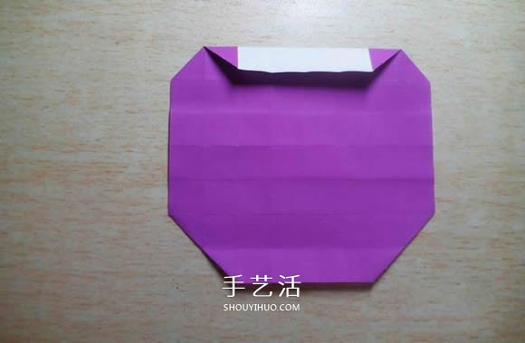 怎么折紙格紋愛心圖解 雙色格子心形的折法 -  itrip.net.cn