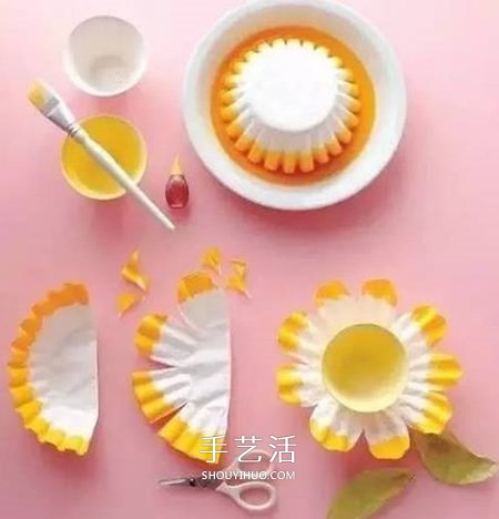 最簡單蛋糕紙花的做法 蛋糕紙手工制作可愛小花 -  itrip.net.cn