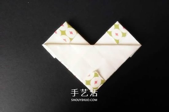簡單格子愛心怎么折 格紋桃心的折疊方法圖解 -  itrip.net.cn