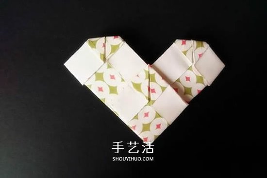 簡單格子愛心怎么折 格紋桃心的折疊方法圖解 -  itrip.net.cn