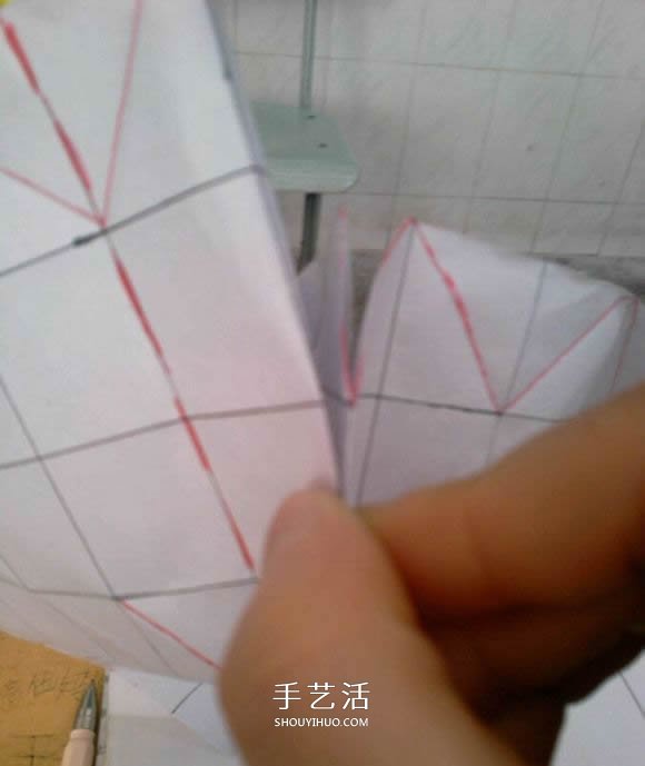 羅斯巴德玫瑰花的折法 折紙卷心福山的步驟圖 -  itrip.net.cn