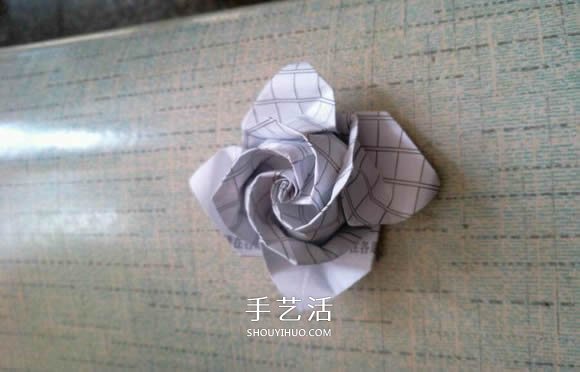 羅斯巴德玫瑰花的折法 折紙卷心福山的步驟圖 -  itrip.net.cn