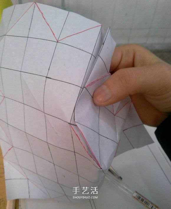 羅斯巴德玫瑰花的折法 折紙卷心福山的步驟圖 -  itrip.net.cn