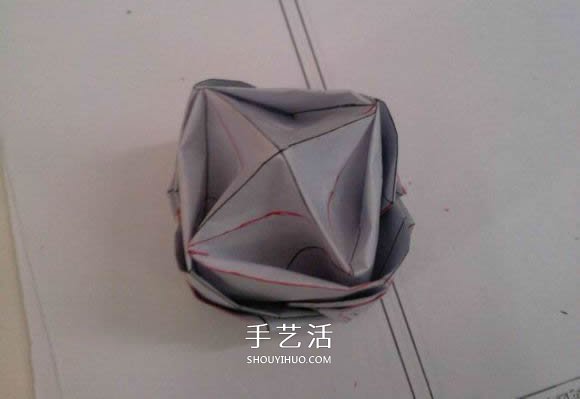 羅斯巴德玫瑰花的折法 折紙卷心福山的步驟圖 -  itrip.net.cn