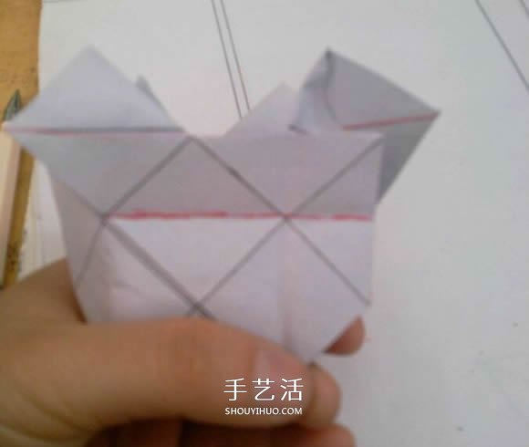 羅斯巴德玫瑰花的折法 折紙卷心福山的步驟圖 -  itrip.net.cn