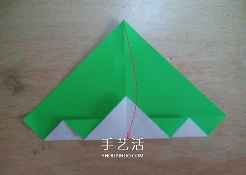 大格紋愛(ài)心的折紙方法 簡(jiǎn)單格紋心疊紙圖解 -  itrip.net.cn