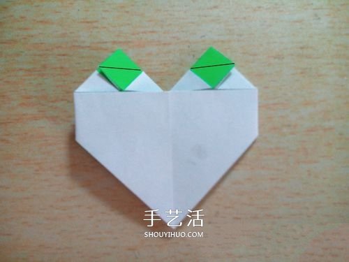 大格紋愛(ài)心的折紙方法 簡(jiǎn)單格紋心疊紙圖解 -  itrip.net.cn