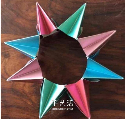 多張紙折花的方法圖解 立體八瓣花的折法步驟 -  itrip.net.cn