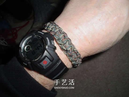 男士傘繩手繩的編法 簡(jiǎn)潔陽(yáng)剛男手鏈編織圖 -  itrip.net.cn