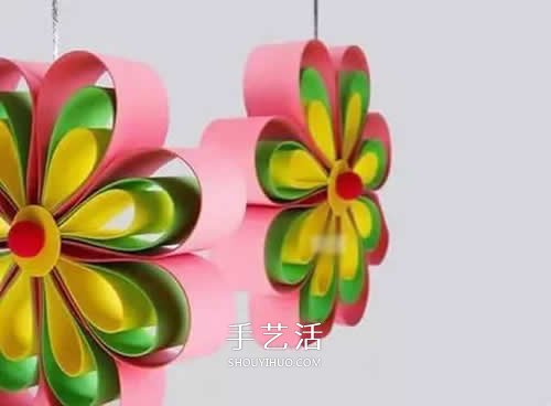 卡紙做八瓣花的方法 手工制作立體花朵掛飾 -  itrip.net.cn