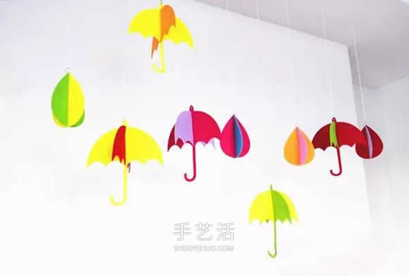 簡單小清新掛飾DIY 不織布做雨天風(fēng)鈴的方法 -  itrip.net.cn