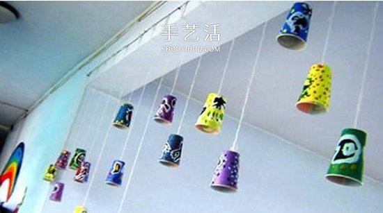 幼兒園紙杯吊飾手工制作 簡(jiǎn)單紙杯做吊飾的圖片 -  itrip.net.cn