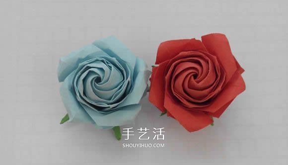 五瓣佐藤玫瑰折法圖解 怎么折佐藤玫瑰花步驟 -  itrip.net.cn