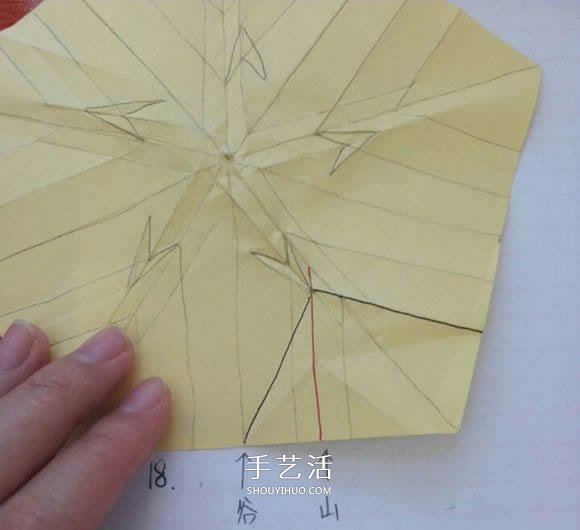 五瓣佐藤玫瑰折法圖解 怎么折佐藤玫瑰花步驟 -  itrip.net.cn